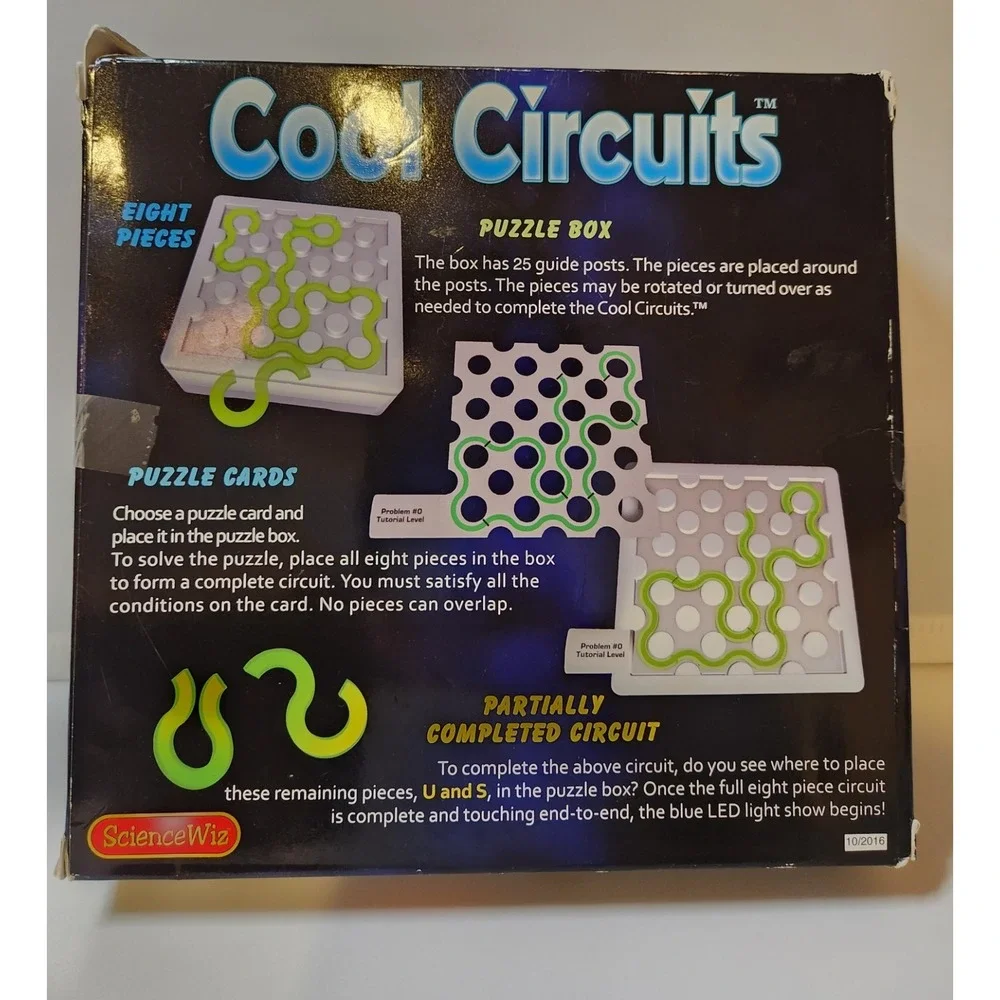 New! Cool Circuits Electronic Puzzle Game STEM Fun Game!